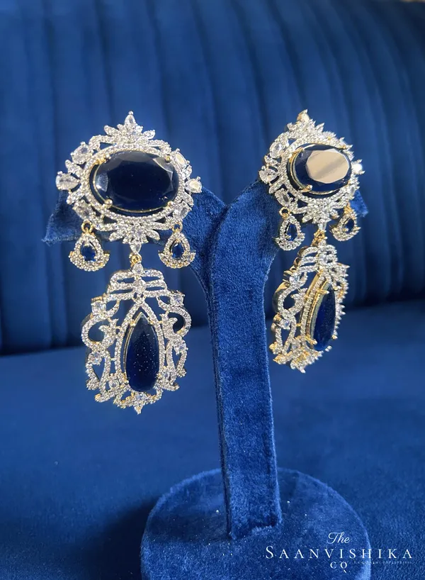 Violet_Alloy_Uncut_Gemstone_Earrings_For_Women