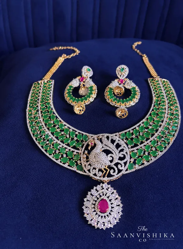Green_Alloy_Peacock_Emerald_Haram_Set_For_Women