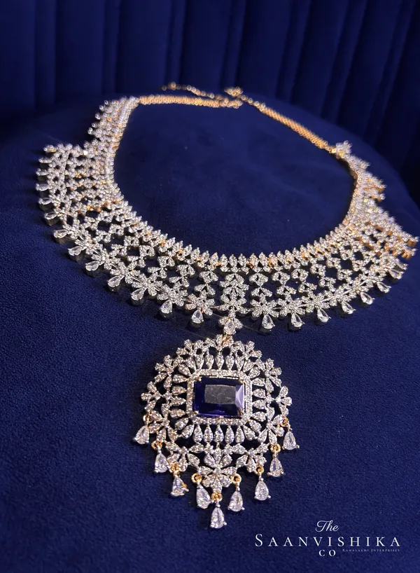 Violet_Alloy_Blend_Detachable_Pendant_Diamond_Necklace_With_Earrings_For_Women