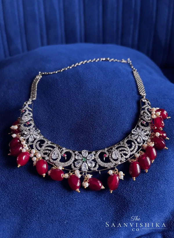Black_Alloy_Victorian_Peacock_Ruby_Beads_Kante_Necklace_For_Women