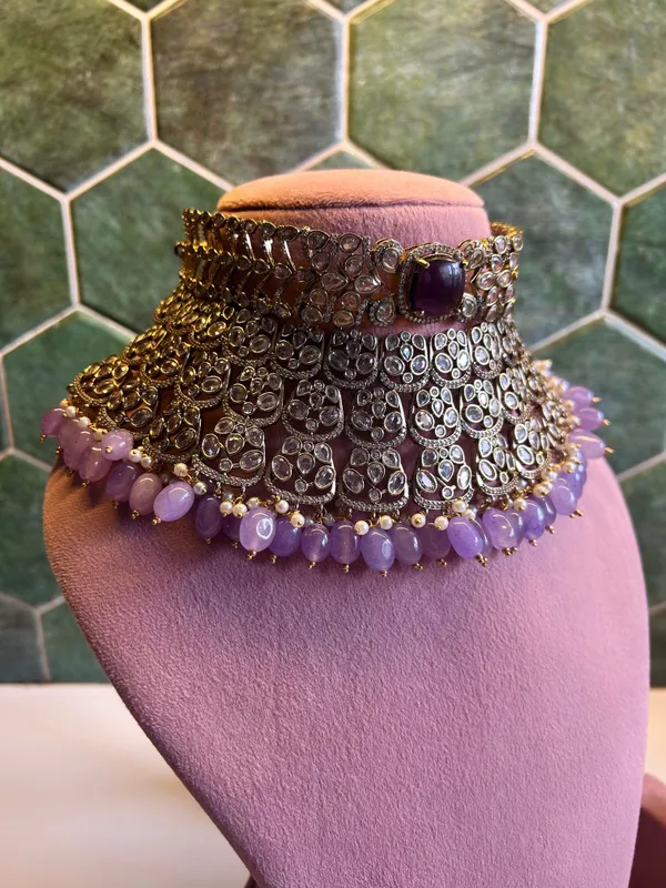 Violet_Alloy_Victorian_Cz_Diamond_Choker_Set_For_Women