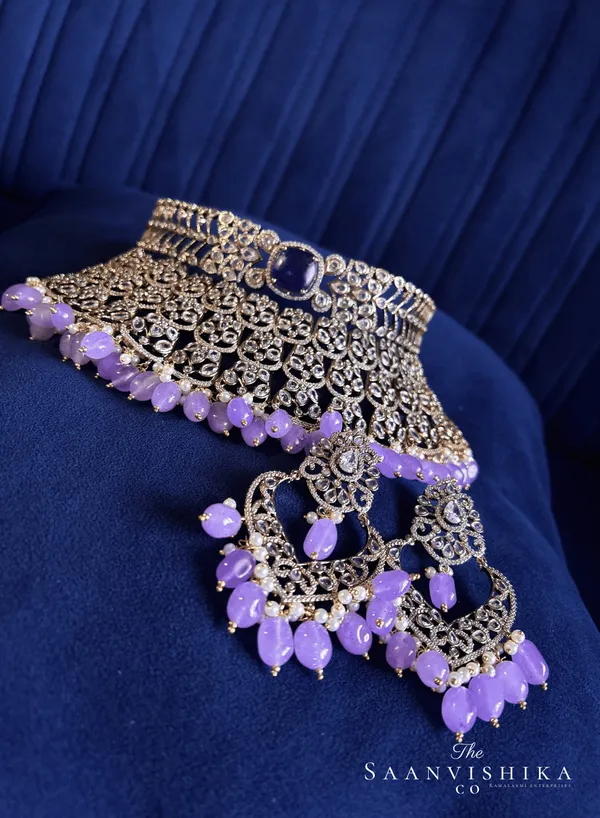 Violet_Alloy_Victorian_Cz_Diamond_Choker_Set_For_Women