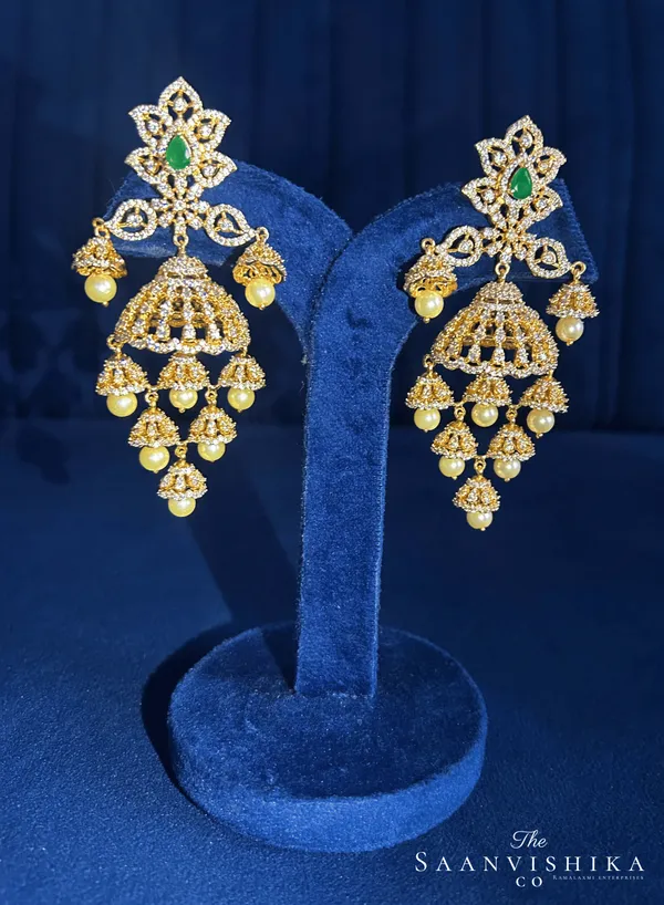Green_Alloy_Blend_Pearl_Bridal_Jhumka_For_Women