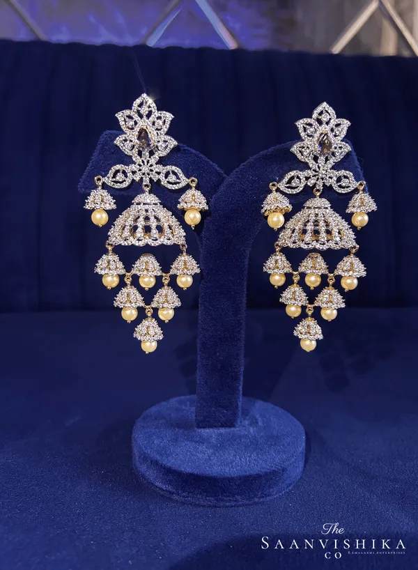 Purple_Alloy_Bridal_Pearl_Jhumka_For_Women