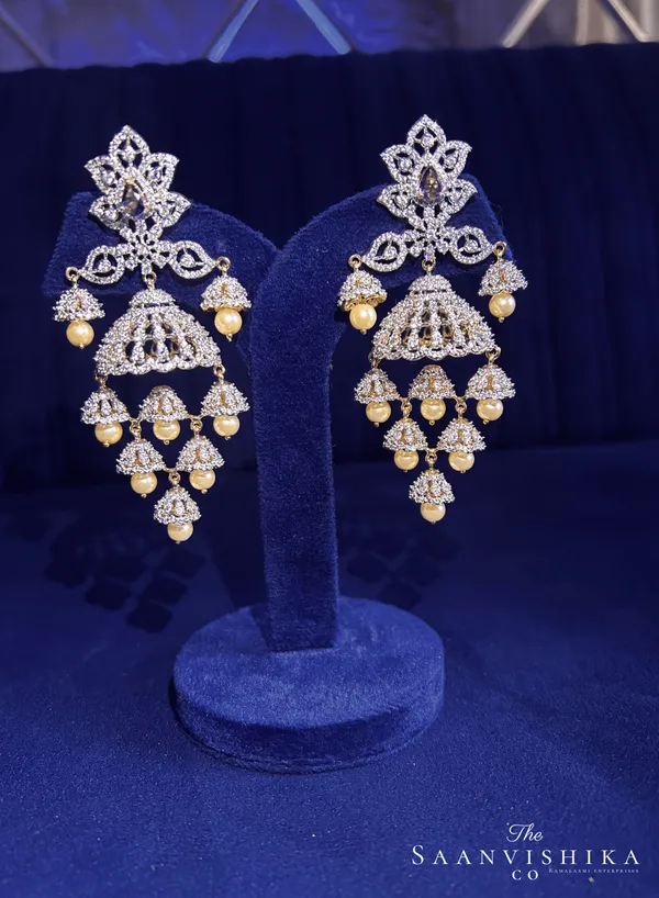 Purple_Alloy_Bridal_Pearl_Jhumka_For_Women