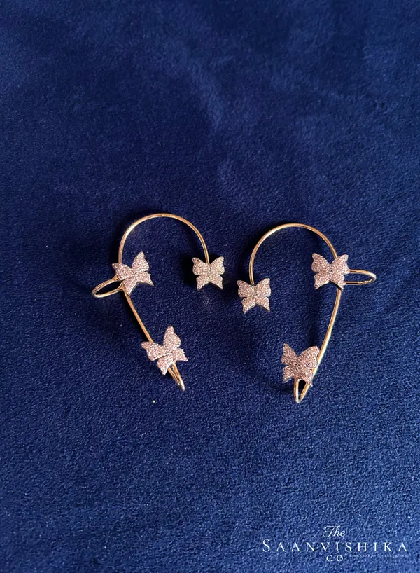 Golden_Alloy_Butterfly_Cz_Diamond_Earcuffs_For_Women