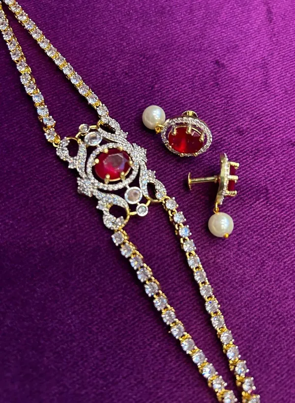 Red_Alloy_2-Chain_Studded_Neck_Patti_For_Women