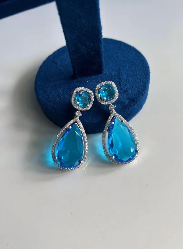 Blue_Alloy_Silver_Teardrop_Gemstone_Doublet_Earrings_For_Women