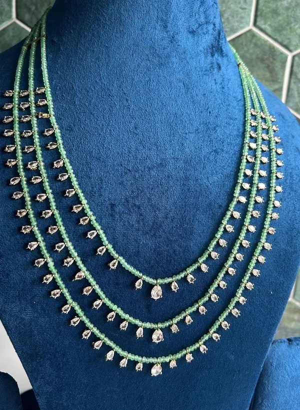 Green_Alloy_Cz_Micro_Beads_3-Line_Mala_Necklace_For_Women