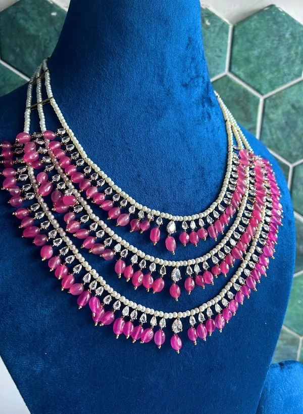 Pink_Alloy_Cz_Diamond_Bead_Mala_Necklace_For_Women