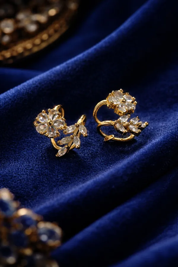 Golden_Alloy_Floral_Cz_Bugadi_Ear_Cuff_For_Women