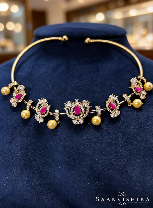 Multicolor_Alloy_Lotus_Ruby_Kanti_Necklace_For_Women