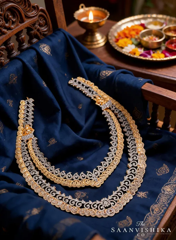 Golden_Alloy_Blend_Lakshmi_Kasulu_2-Layer_Haram_Set_For_Women