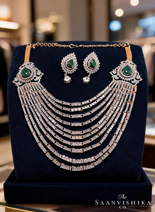 Grand_4_In_1_Interchangeable_Multi_Layer_Diamond_Necklace_With_Earrings
