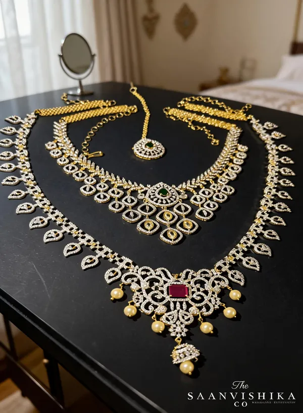 Multicolor_Alloy_Diamond_Haram_Tikka_Bridal_Combo_Set_For_Women