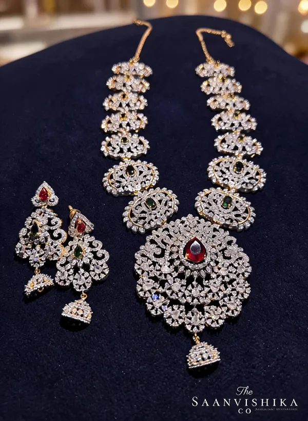 Multicolor_Alloy_Diamond_Pendant_Necklace_For_Women