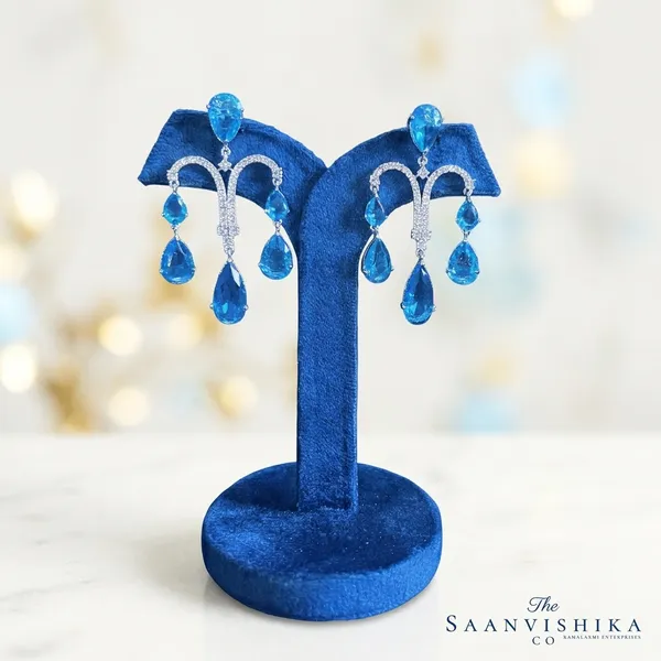 Blue_Alloy_Gemstone_Diamond_Earrings_For_Women