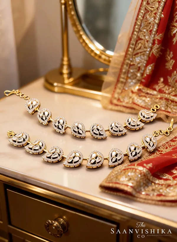 Golden_Alloy_Blend_Mango_Diamond_Bridal_Ear_Chain_For_Women