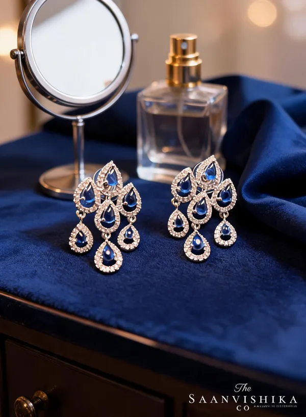 Purple_Alloy_Diamond_Droplet_Drop_Earrings_For_Women