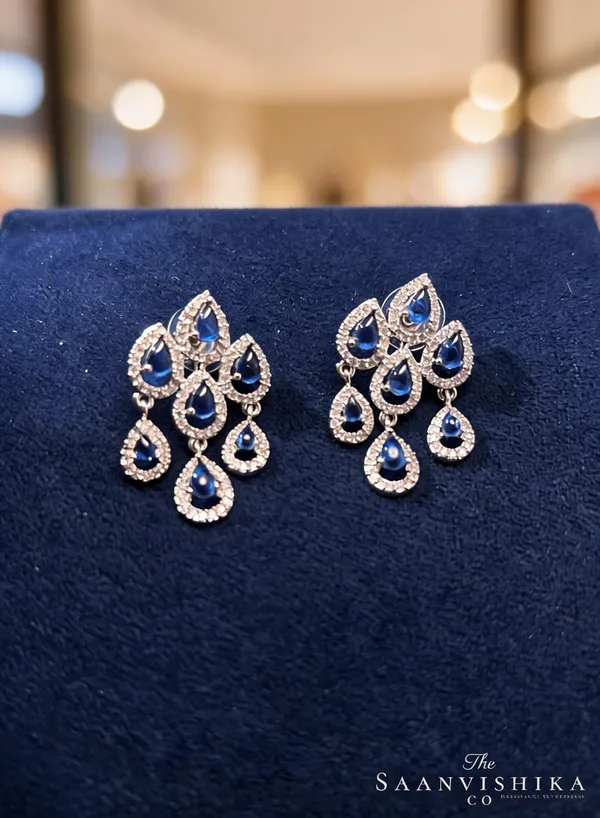 Purple_Alloy_Diamond_Droplet_Drop_Earrings_For_Women