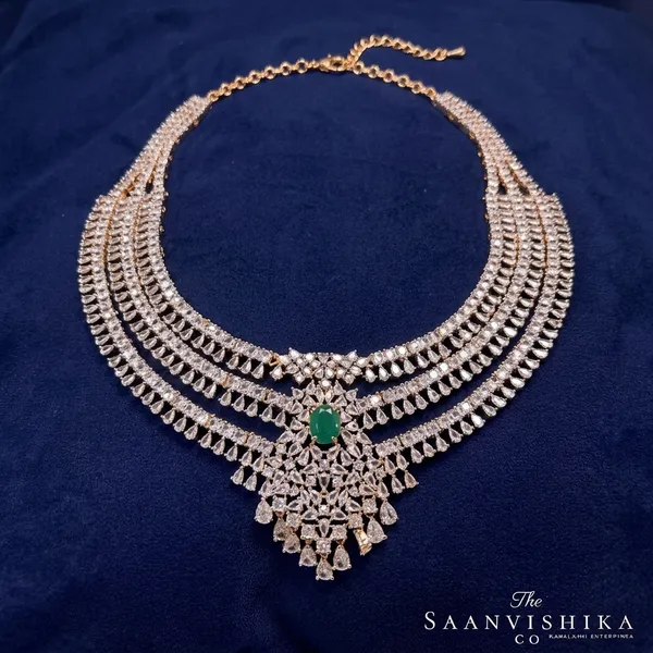 Golden_Alloy_Uncut_Designer_3_Line_Haram_Necklace_For_Women