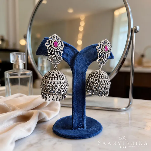 Red_Alloy_Victorian_Jhumka_For_Women