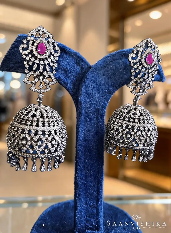 Red_Alloy_Victorian_Jhumka_For_Women