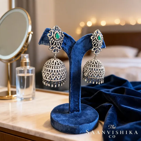 Green_Alloy_Victorian_Jhumka_For_Women