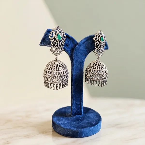 Green_Alloy_Victorian_Jhumka_For_Women