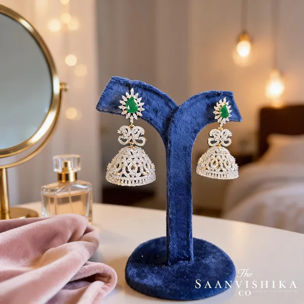 Green_Alloy_Blend_Droplet_Jhumka_Earrings_For_Women