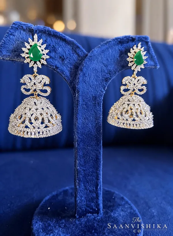 Green_Alloy_Blend_Droplet_Jhumka_Earrings_For_Women