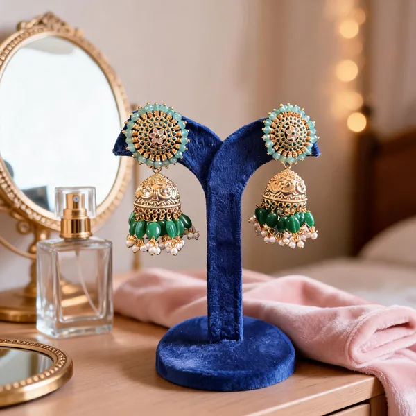 Multicolor_Alloy_Designer_Beads_Jhumka_Earrings_For_Women