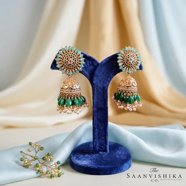 Multicolor_Alloy_Designer_Beads_Jhumka_Earrings_For_Women