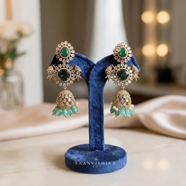 Green_Alloy_Parrot_Jhumka_For_Women