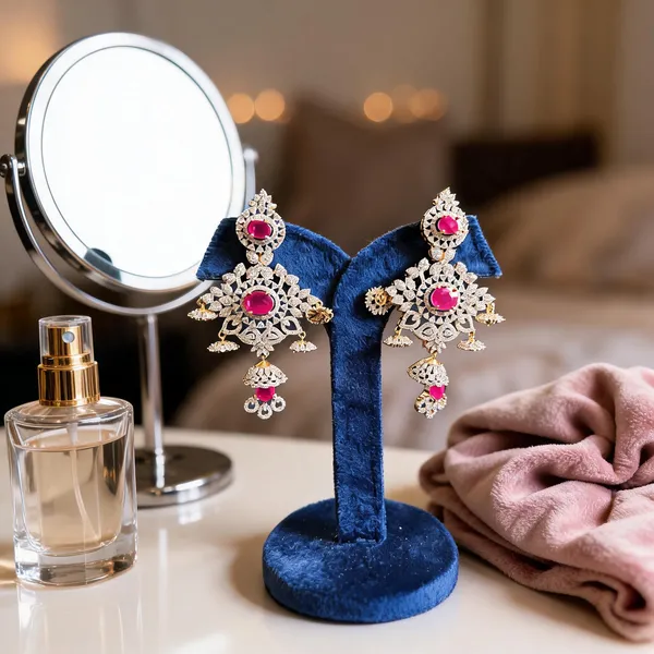 Red_Alloy_Triple_Stone_Modern_Jhumka_For_Women