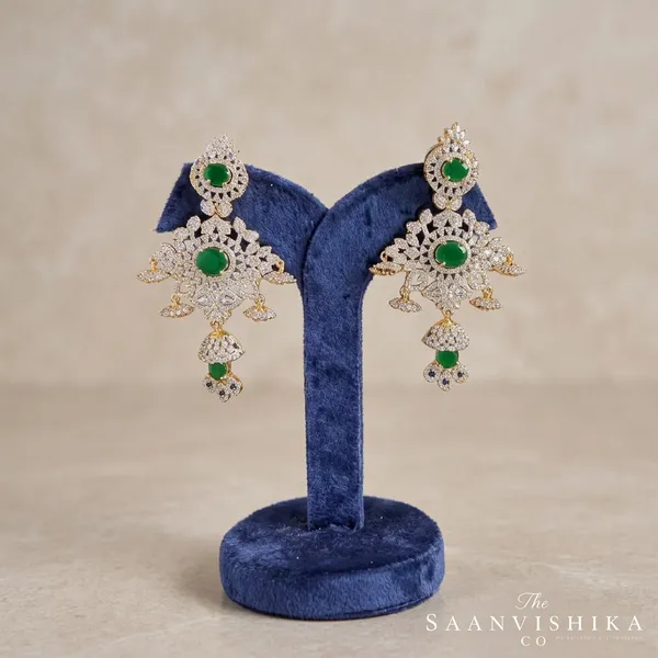 Green_Alloy_Triple_Stone_Modern_Jhumka_For_Women