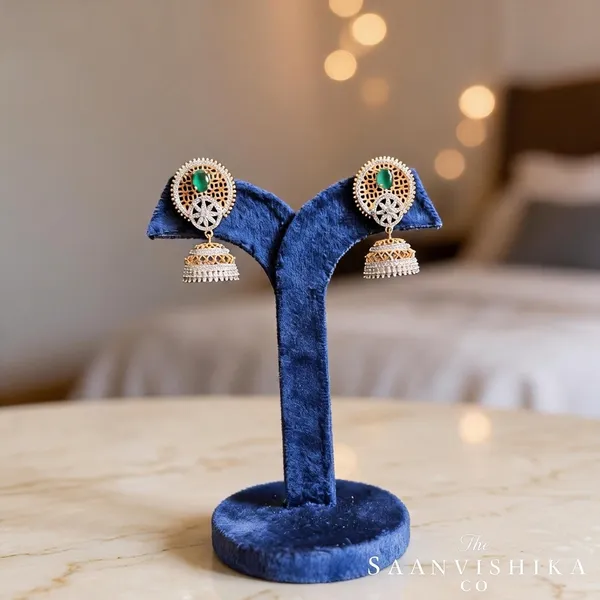 Green_Alloy_Mughal_Jhumka_For_Women