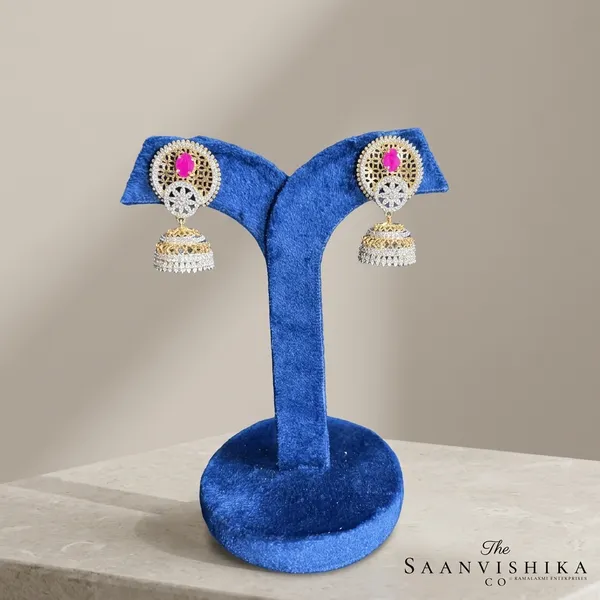 Red_Alloy_Mughal_Jhumka_Earrings_For_Women