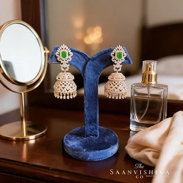 Green_Alloy_Double_Jhumka_For_Women