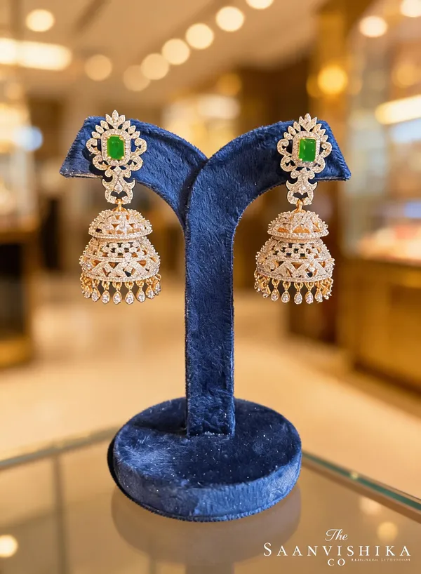Green_Alloy_Double_Jhumka_For_Women