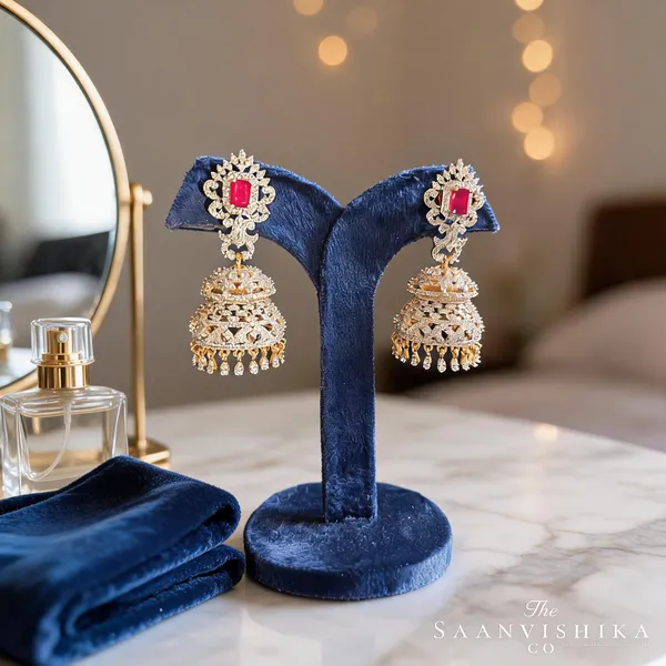 Red_Alloy_Double_Jhumka_Earrings_For_Women