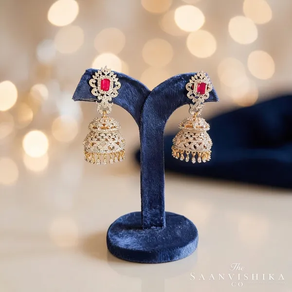 Red_Alloy_Double_Jhumka_Earrings_For_Women