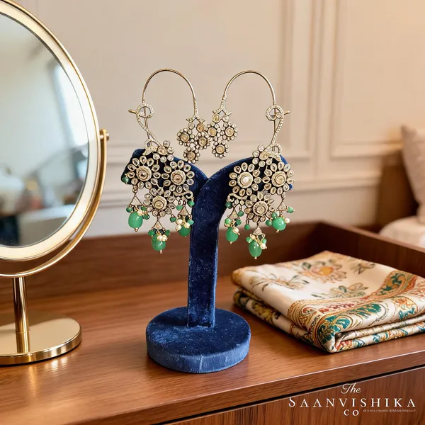 Green_Alloy_Earcuffs_For_Women