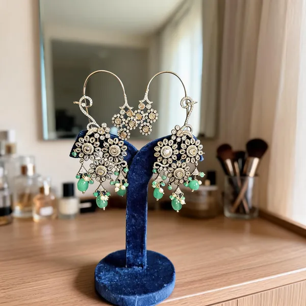 Green_Alloy_Earcuffs_For_Women