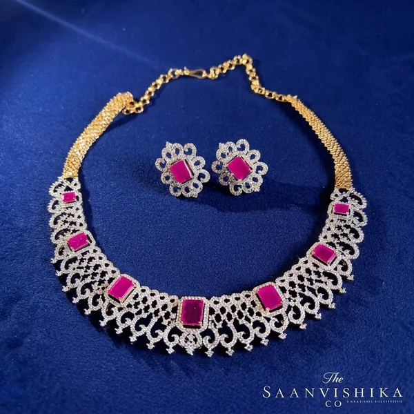Red_Blue_Alloy_American_Diamond_Gemstone_Kante_Necklace_For_Women