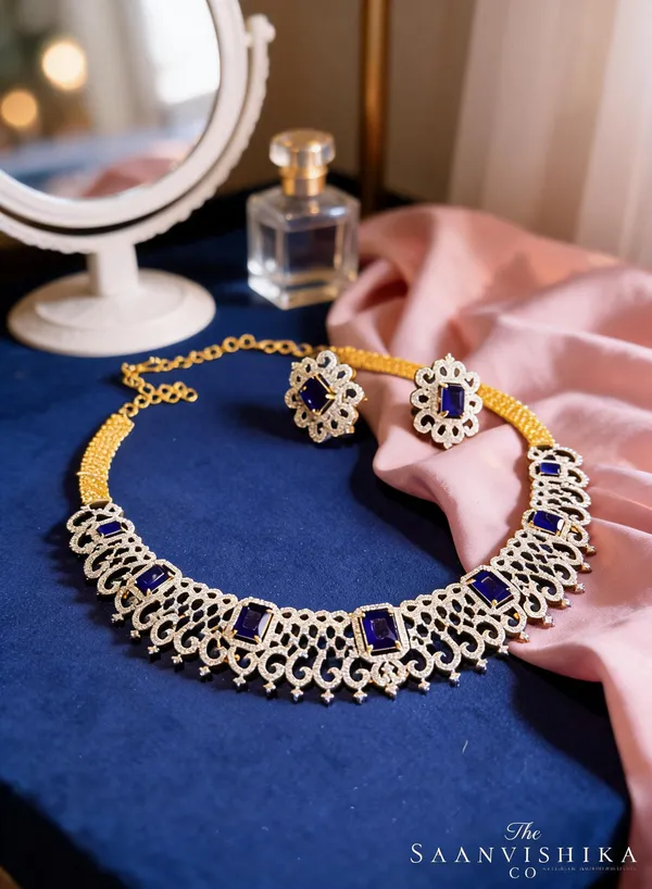Blue_Alloy_American_Diamond_Gemstone_Kante_Necklace_For_Women
