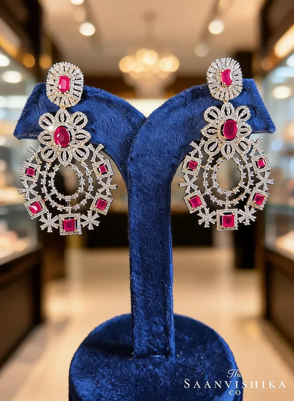 Red_Alloy_Bridal_Gemstone_Chandbali_Earrings_For_Women