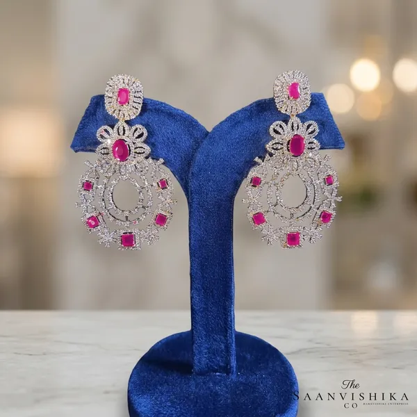 Red_Alloy_Bridal_Gemstone_Chandbali_Earrings_For_Women