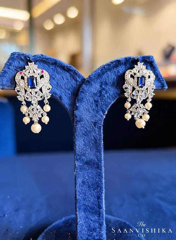 Violet_Alloy_Parrot_Pearl_Earrings_For_Women