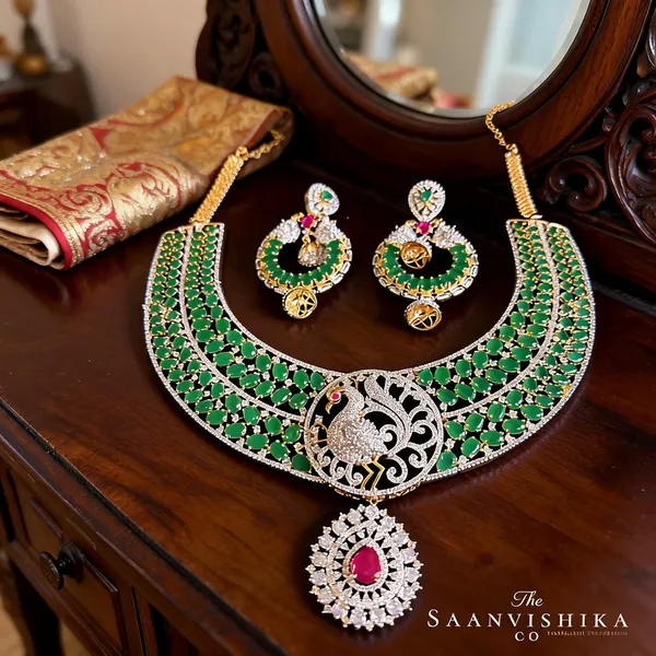 Green_Alloy_Peacock_Emerald_Haram_Set_For_Women